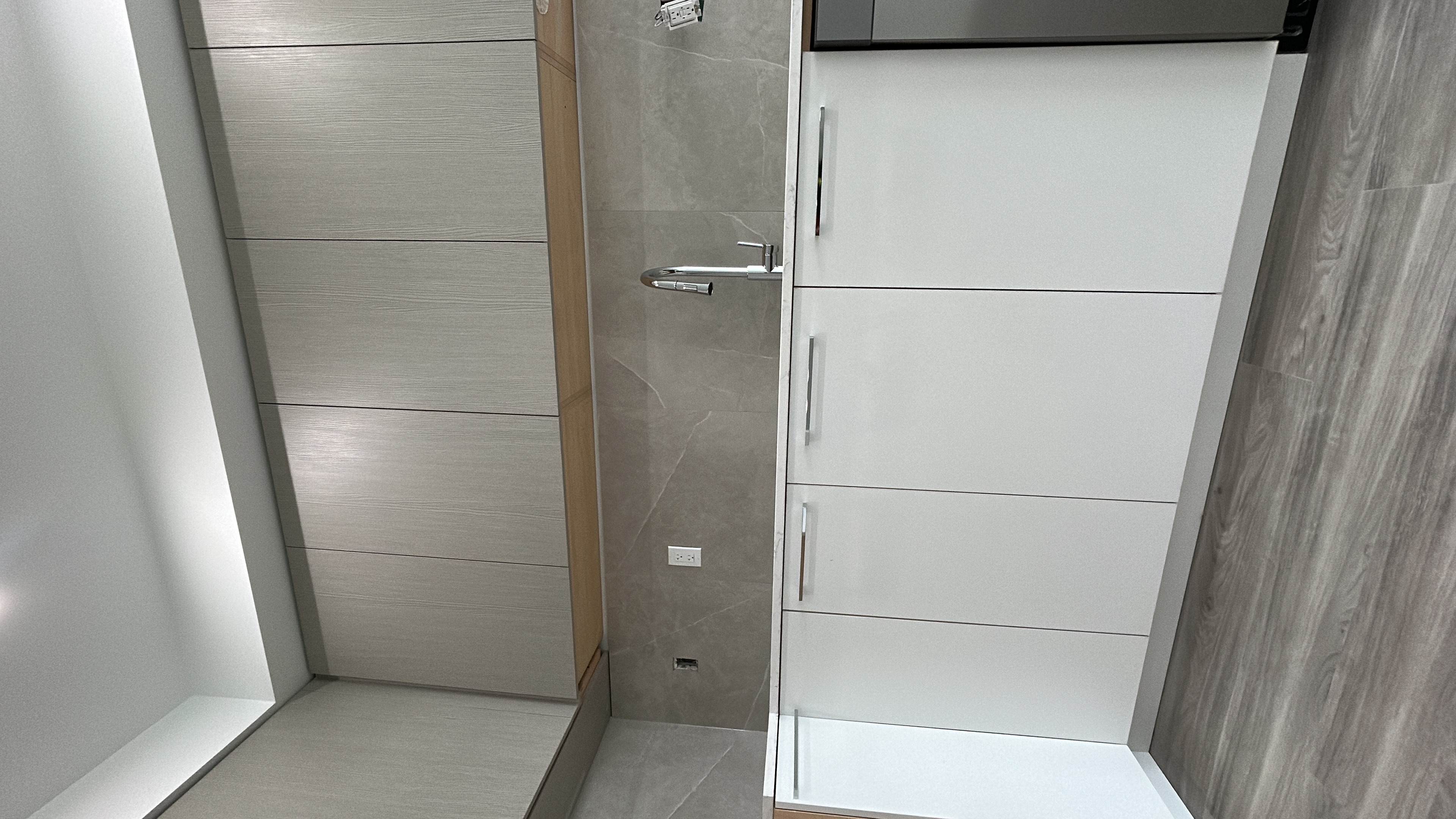 Modern kitchen cabinetry with clean lines